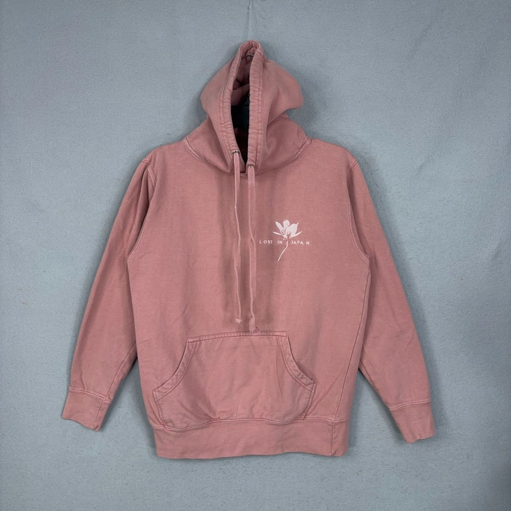 Shawn Mendes Hoodie Adult Small Pink Solid Lost In Japan Graphic Concert Tour